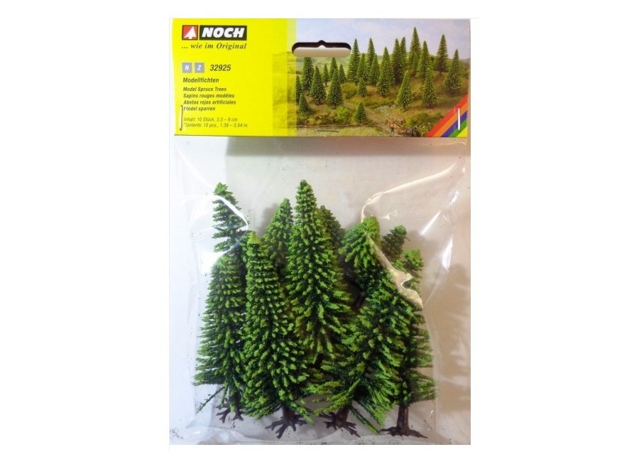 NOCH-32925 Sapins 3,5 à 9cm 10 pièces Z et N Sapins 3.5 à 9cm NOCH-32925