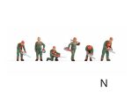 NOCH-36061 Agents forestiers avec tronconneuses - 6 figurines N