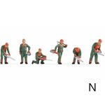 Agents forestiers avec tronçonneuses NOCH-36061