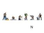 NOCH-36112 Cantonniers avec outils - 6 figurines N