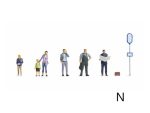 NOCH-36246 Passagers à l'arret de bus - 6 figurines N