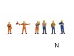 NOCH-36284 Agents de manoeuvre ferroviaire - 6 figurines N