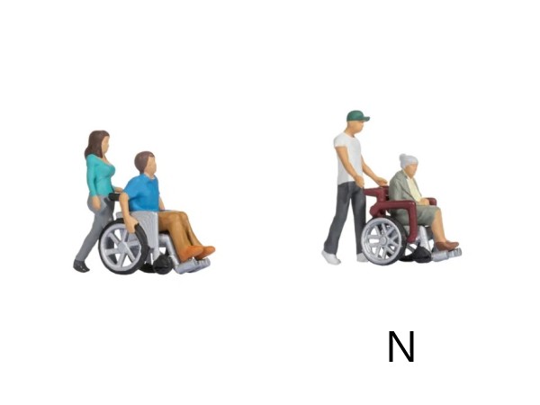 Personnages en fauteuil roulant NOCH-36552