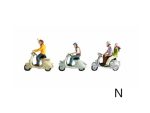 NOCH-36910 Scootéristes - 3 figurines N