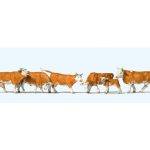 Animaux - Vaches marrons et blanches PREISER-10146