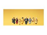 PREISER-10299 Personnages assis pour voiture restaurant - 8 figurines HO