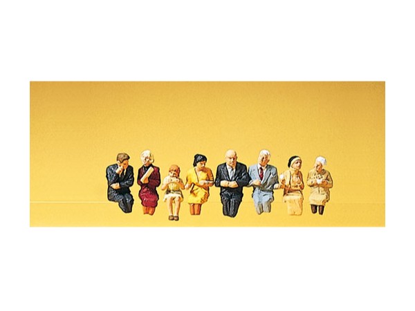 Personnages assis pour voiture restaurant PREISER-10299
