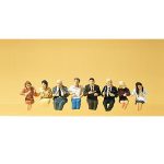 Personnages assis pour voiture restaurant PREISER-10391