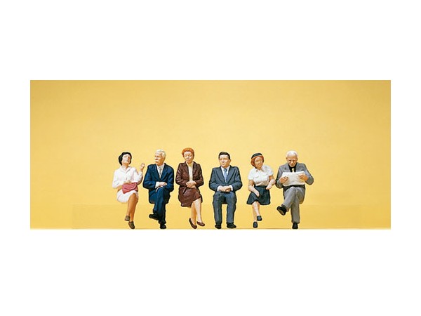 Personnages en position assise PREISER-10434
