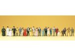 PREISER-14415 Mariage - Peronnages en réception - 24 figurines HO