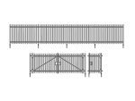 WILLS-MODERN-SSM316 Cloture avec portail et portillon HO-OO