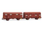 JOUEF-HJ6325 Coffret 2 wagons couverts Type Gs