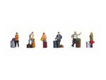 NOCH-15217 Voyageurs avec bagages - 6 Figurines HO