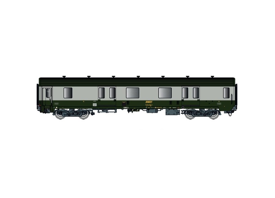LS MODELS-31230 Fourgon MC 76 vert et gris époque IV Fourgon MC76 Dd2 LS MODELS-31230