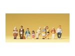 PREISER-10385 Personnages assis - 9 Figurines HO