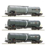 Coffret de 3 wagons citernes WASCOSA ROCO-6600143
