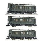 Coffret de voitures à voyageurs de 3ème classe DRG ROCO-6200254