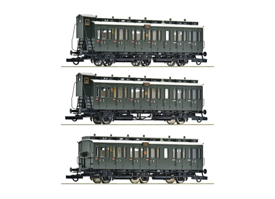 Coffret de voitures à voyageurs de 3ème classe DRG ROCO-6200254