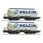 Coffret de 2 wagons Silos Holcim ROCO-6600233