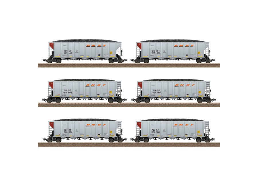 Wagons trémies avec charbon BNSF TRIX-24911