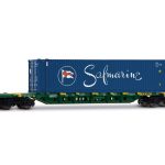 Wagon porte conteneur CEMAT Safmarine JOUEF-HJ6329