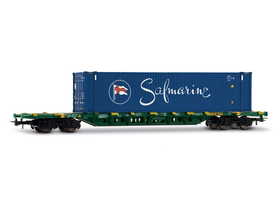 JOUEF-HJ6329 Wagon porte conteneur SAFMARINE Wagon porte conteneur CEMAT Safmarine JOUEF-HJ6329