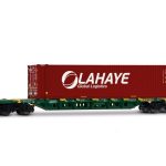Wagon porte conteneur CEMAT Lahaye JOUEF-HJ6330